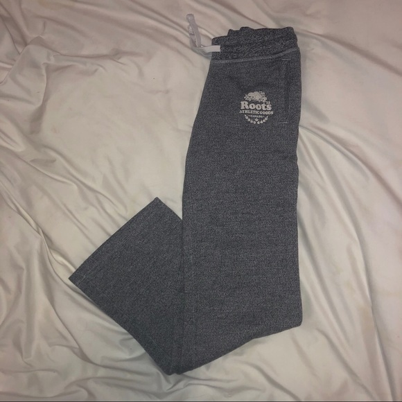 Roots Uncuffed Salt And Pepper Sweatpants - Picture 3 of 4